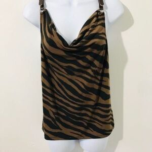 Michael Kors Tank top Tiger pattern size S….724